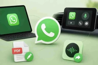 Explore WhatsApp new features, including iPad registration, CarPlay support, PDF improvements, and Spotify status sharing.